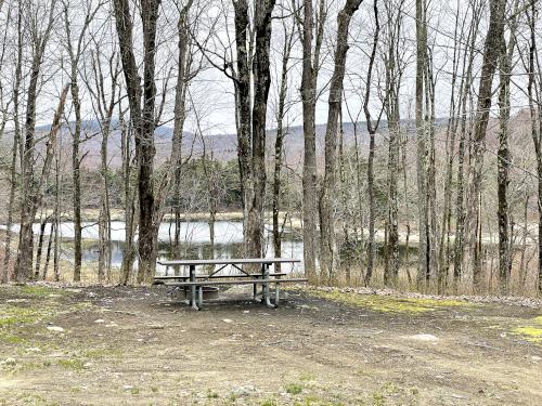 camping spot in May at Lucia's Lookout South in southern New Hampshire