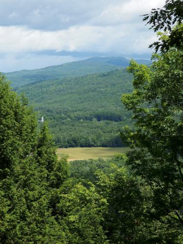 summit view towards Smarts Mountain from Lyme Hill in western New Hampshire