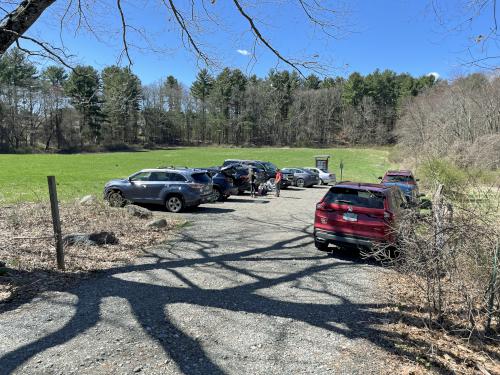 parking in April at Mainstone Farm in eastern MA