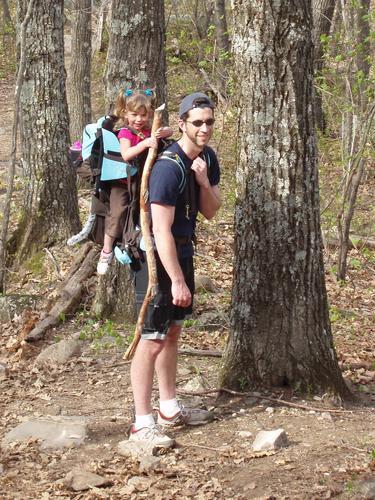 hikers on the trail to Mount Major in New Hampshire