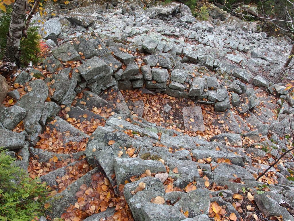 Perpendicular Trail to Mansell Mountain within Acadia National Park in coastal Maine