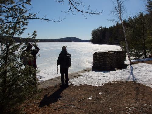 visitors on Battery Point at the Massabesic Audubon Center in New Hampshire