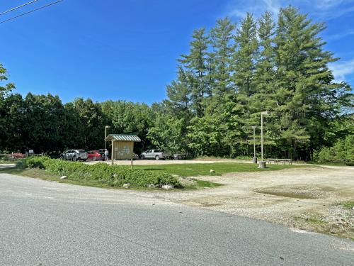 parking in May at Massabesic Audubon Center in southern NH