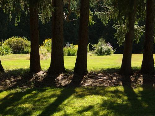 garden area in Maudslay State Park at Newburyport in eastern Massachusetts