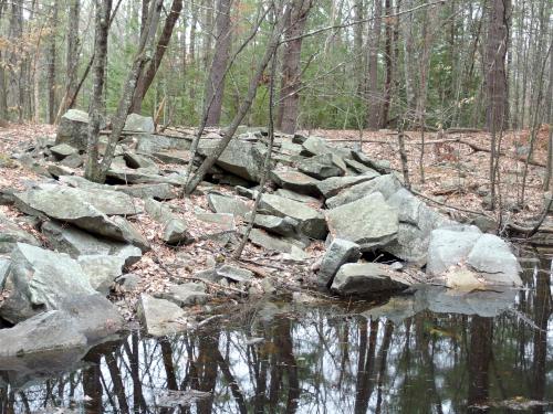 quarry in April at Mayflower Hill in southern New Hampshire