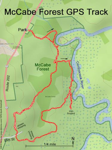 McCabe Forest gps track