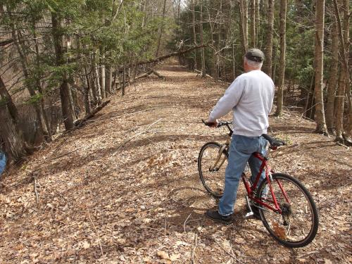 trail in April on the Peanut Rail Trail in southeast New Hampshire