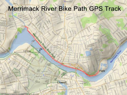 Merrimack River Bike Path gps track