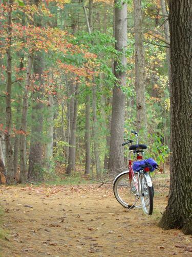 bike path at Mine Falls Park in New Hampshire