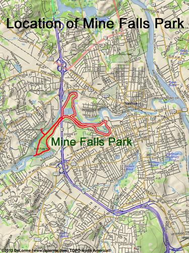 Mine Falls location