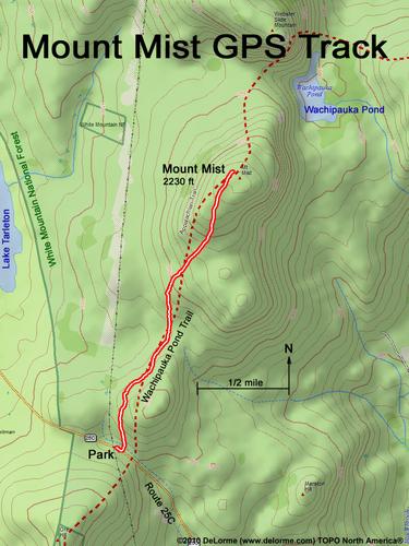 Mount Mist gps track