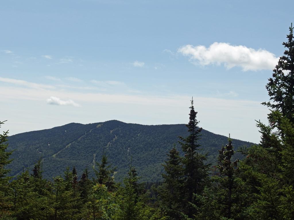 Mad River Glen Ski area as seen from the trail to Molly Stark Mountain in northern Vermont