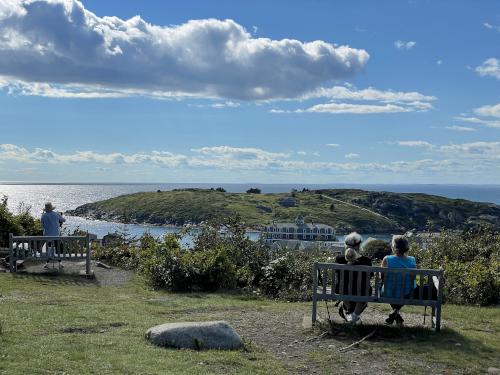 view in September from the lighthouse on Monhegan Island off the coast of Maine