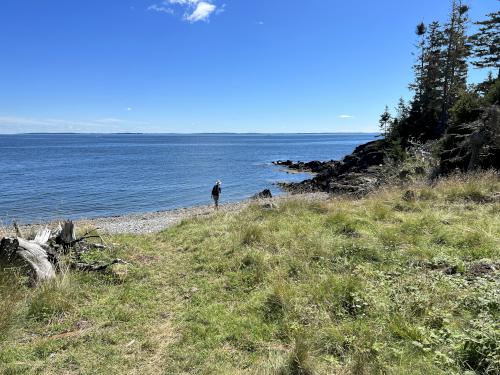 north beach in August at Monroe Island in Maine