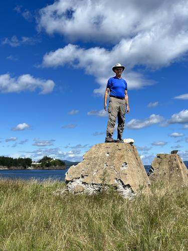 Fred in August at Monroe Island in Maine