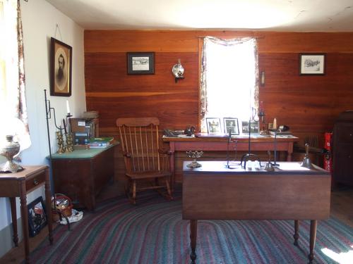 inside the Gould House at Monson Village in southern New Hampshire