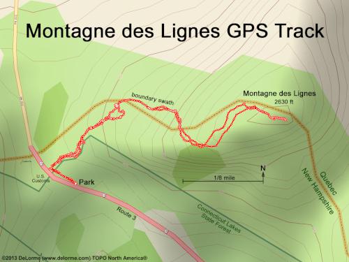 Montagne des Lignes gps track