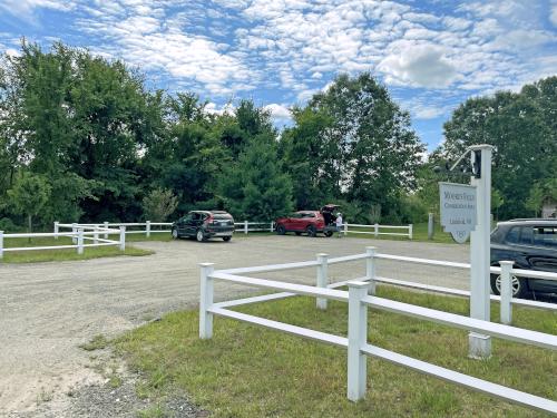 parking in August at Moore's Falls in southern NH