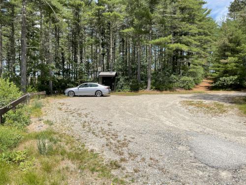 parking at Myles Standish State Forest in eastern Massachusetts