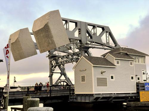 drawbridge in August at Mystic Seaport in Connecticut