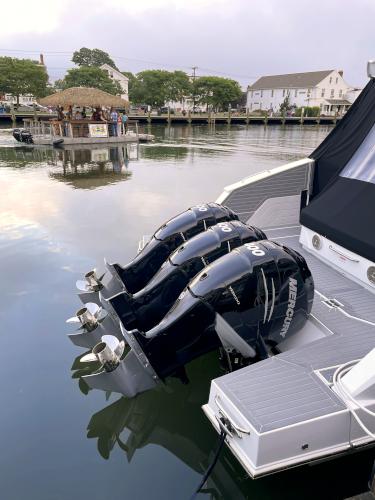 outboard motors in August at Mystic Seaport in Connecticut