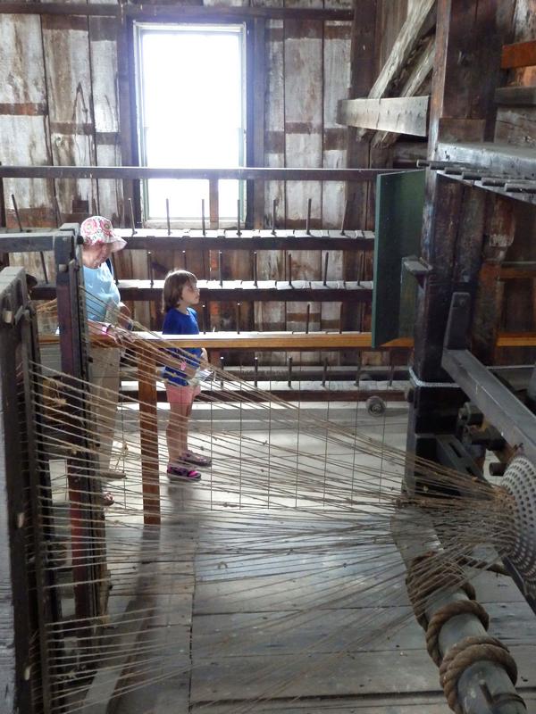 Ropewalk building at Mystic Seaport in Connecticut