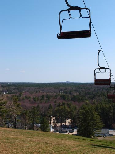 view from the summit of Nashoba Hill in northeastern Massachusetts