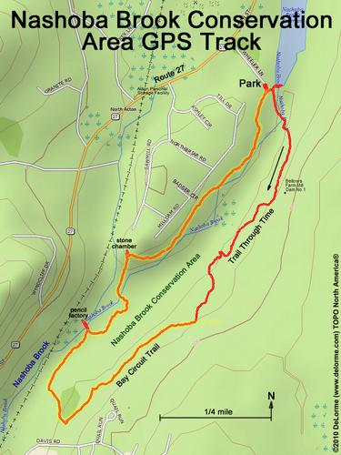 Nashoba Brook Conservation Area gps track