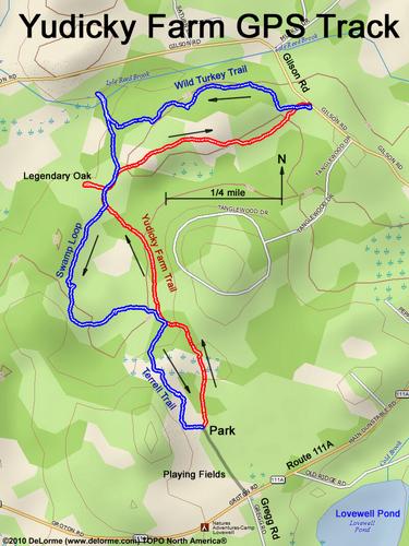 Yudicky Farm GPS track in New Hampshire