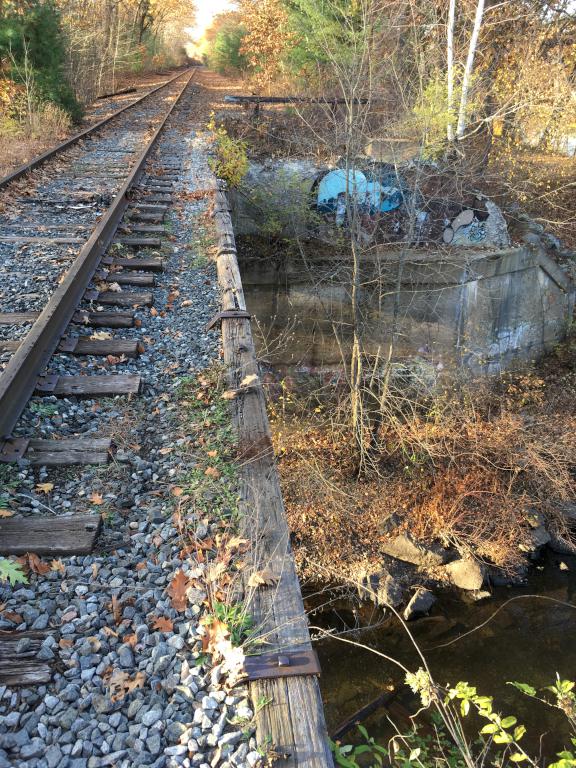 Nashua Railroad bridge over Pennichuck Brook in southern New Hampshire