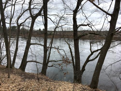 Merrimack River beside the Nashua Railroad North in southern New Hampshire