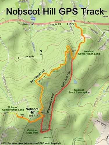 Nobscot Hill gps track