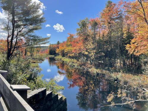 Millers River in October beside the North Central Pathway near Winchendon in northern Massachusetts