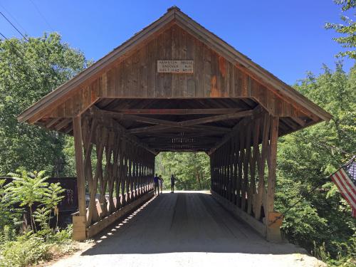 Keniston Bridge next to the Northern Rail Trail near Andover, New Hampshire