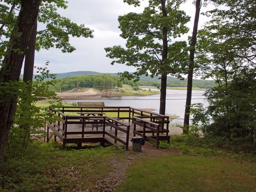 Reservoir Viewing Platform at Northfield Mountain in north central Massachusetts