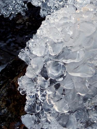 brook ice in March at Northwood Meadows State Park in southern New Hampshire