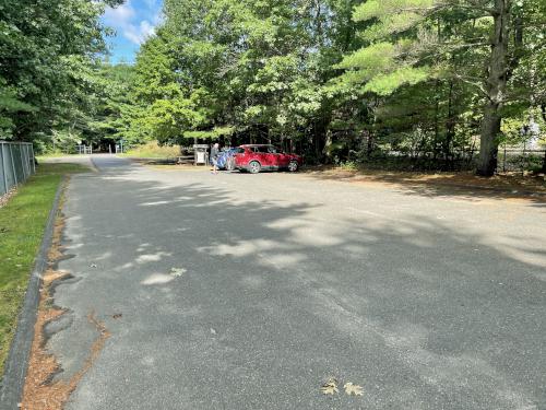 parking in September at Norwottuck Rail Trail near Northampton in northern Massachusetts