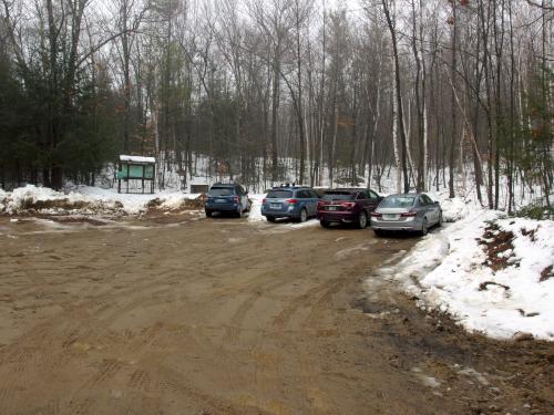 park in December at Nottingcook Forest near Bow in southern New Hampshire