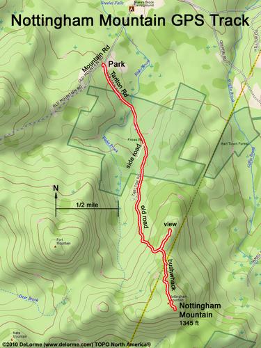 Nottingham Mountain gps track