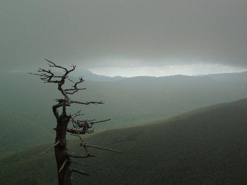 sinister view from Peak Above the Nubble Mountain in New Hampshire