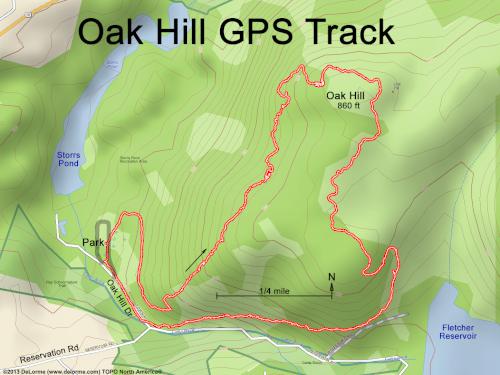 Oak Hill gps track