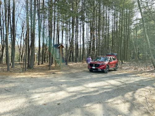 parking in February at O'Brien Farm near Westford in northeast MA