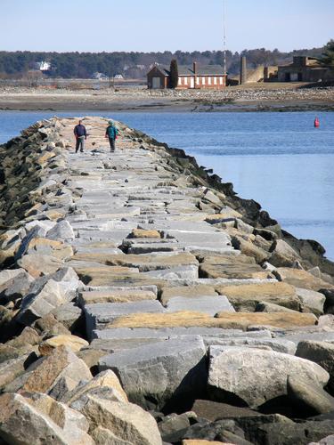 jetty at Odiorne Point State Park in New Hampshire