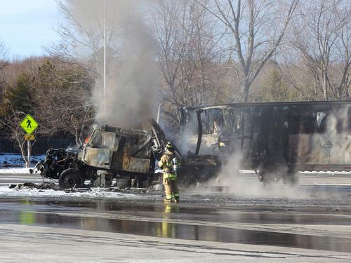 burned truck