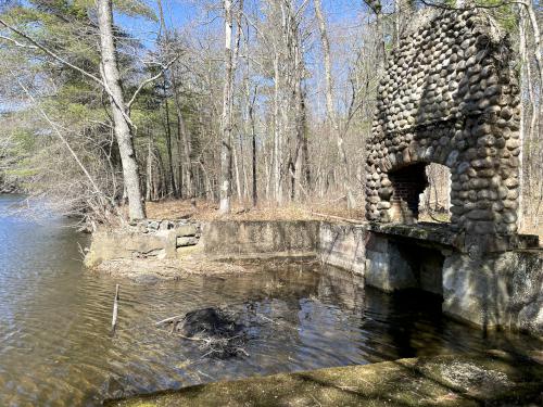 old boathouse in April at Oxbow National Wildlife Refuge North in Massachusetts