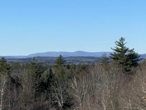 mountains view in December at Pond Parish east in southern NH