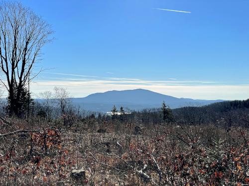 south view in December from the Ridge Trail at Partridge Woods in southern New Hampshire