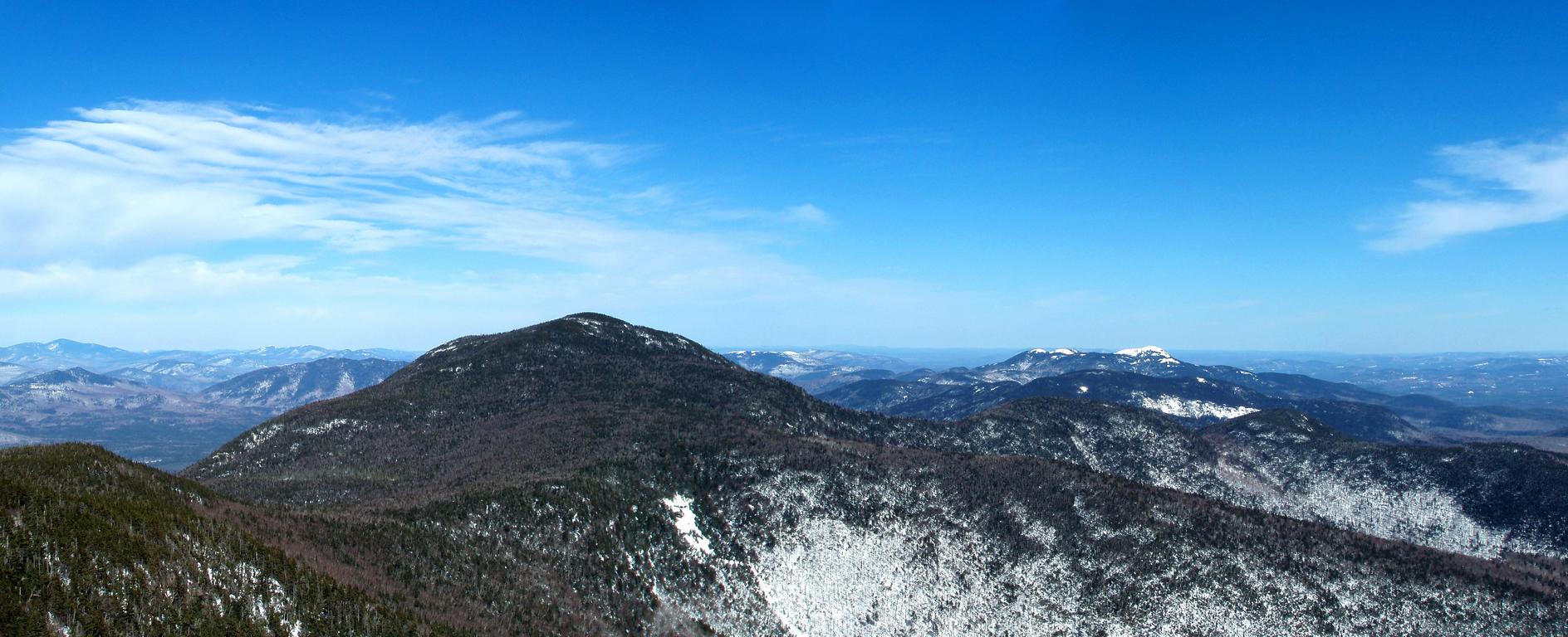 March view from the Rollins Trail of Mount Passaconaway in the White Mountains of New Hampshire