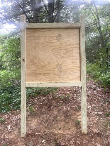 kiosk in July at Pelham Road Conservation Area in southern NH