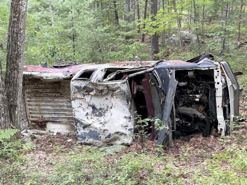 wreck in July at Pelham Road Conservation Area in southern NH